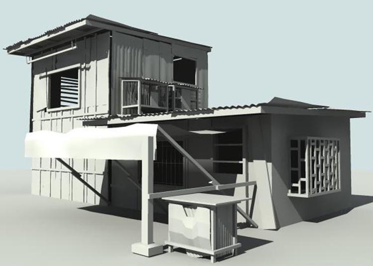 3D modeling models 3D City sample