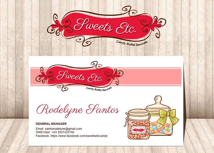 Logo Design Sweets Etc. Candy Buffet Services